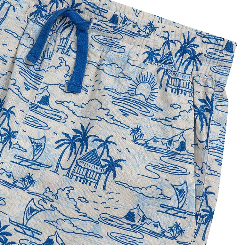 Boys Linen Slub Shorts
