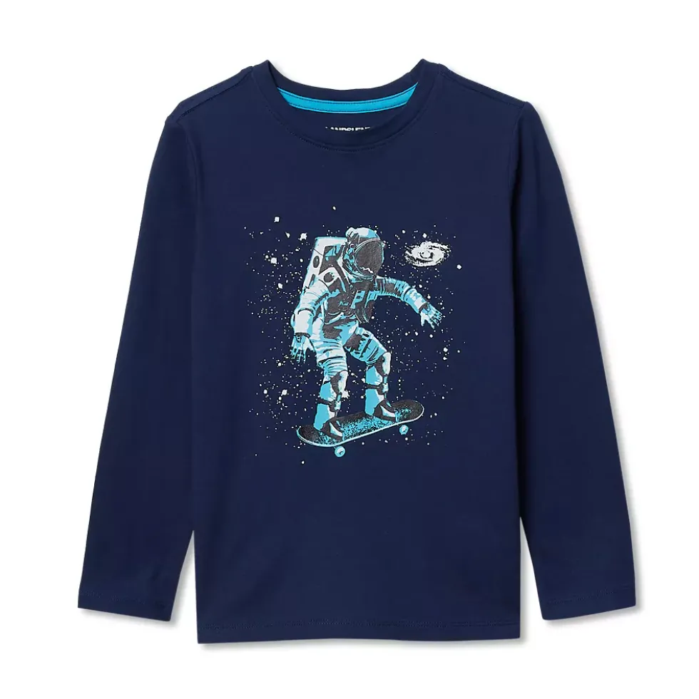 Boys Long Sleeve Graphic Tee