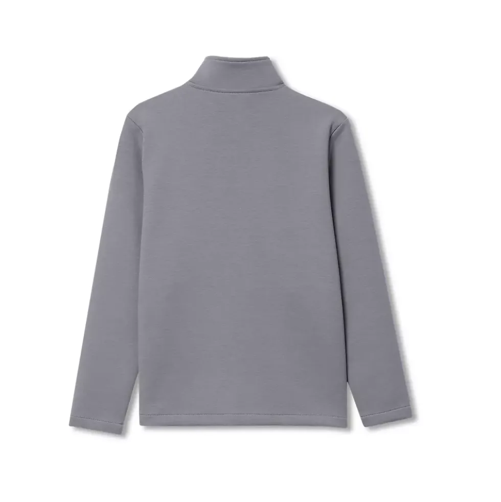 Boys Long Sleeve Knit Full Zip Mock Neck Sweatshirt