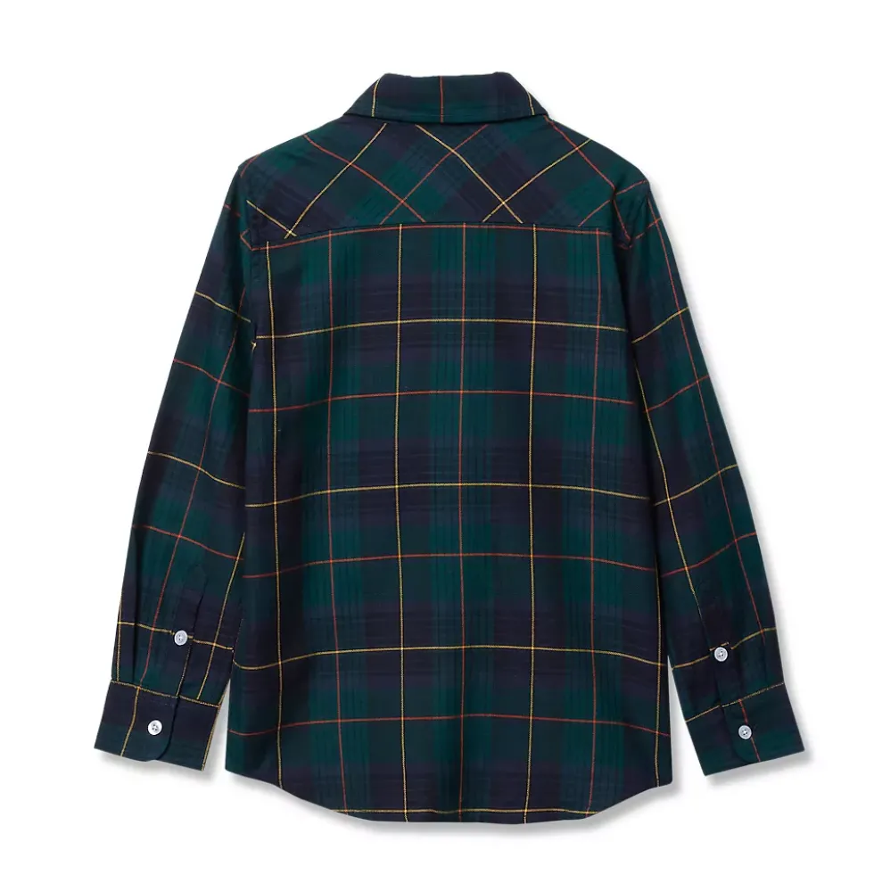 Boys Long Sleeve Poplin Shirt