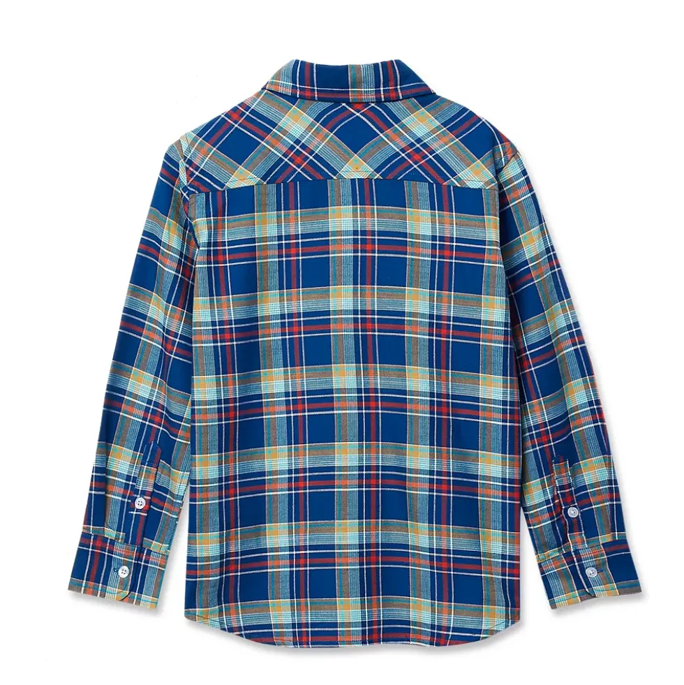 Boys Long Sleeve Poplin Shirt