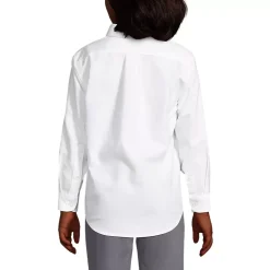 Boys Long Sleeve Solid Oxford Dress Shirt