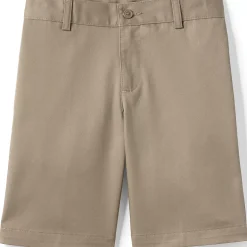 Boys Plain Front Blend Chino Shorts