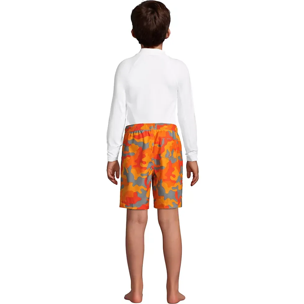 Boys Printed Volley Swim Trunks