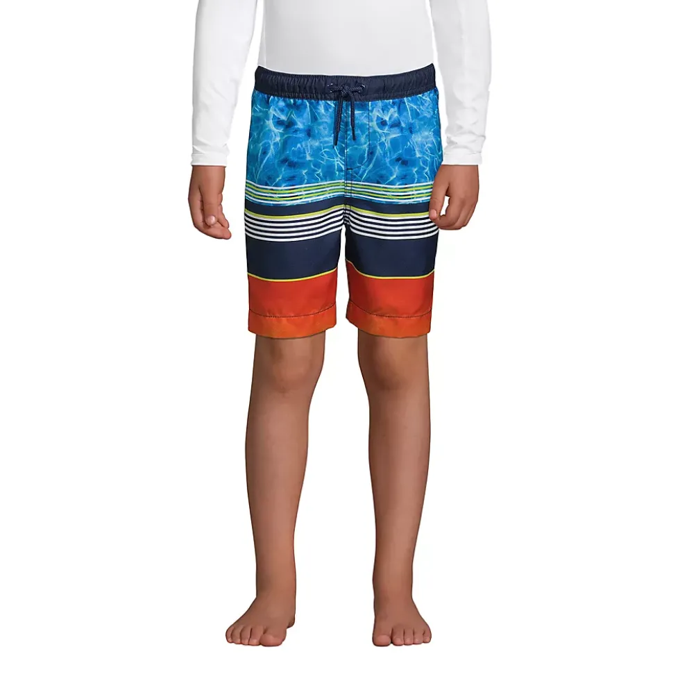 Boys Printed Volley Swim Trunks