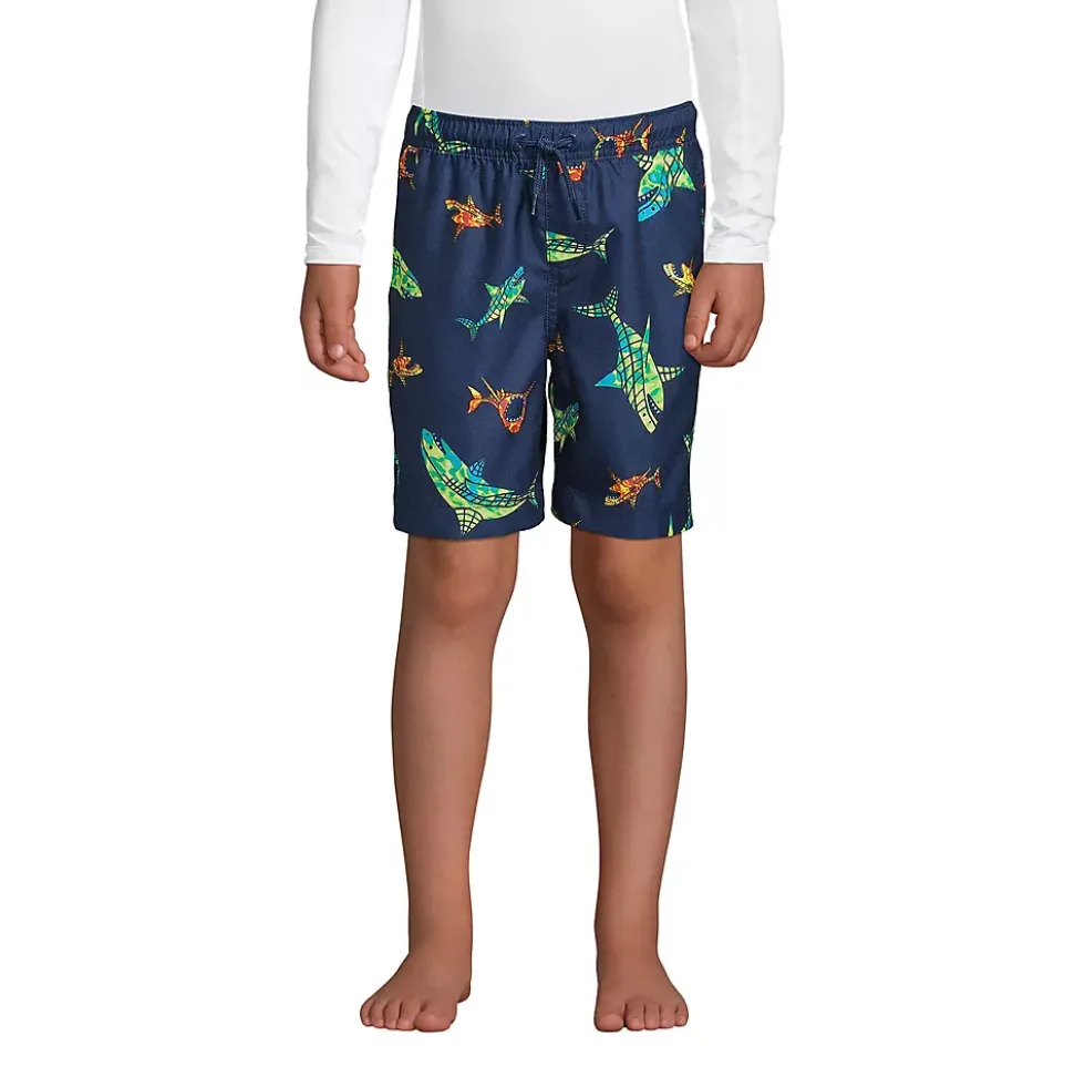 Boys Printed Volley Swim Trunks
