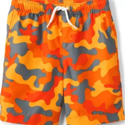 Boys Printed Volley Swim Trunks