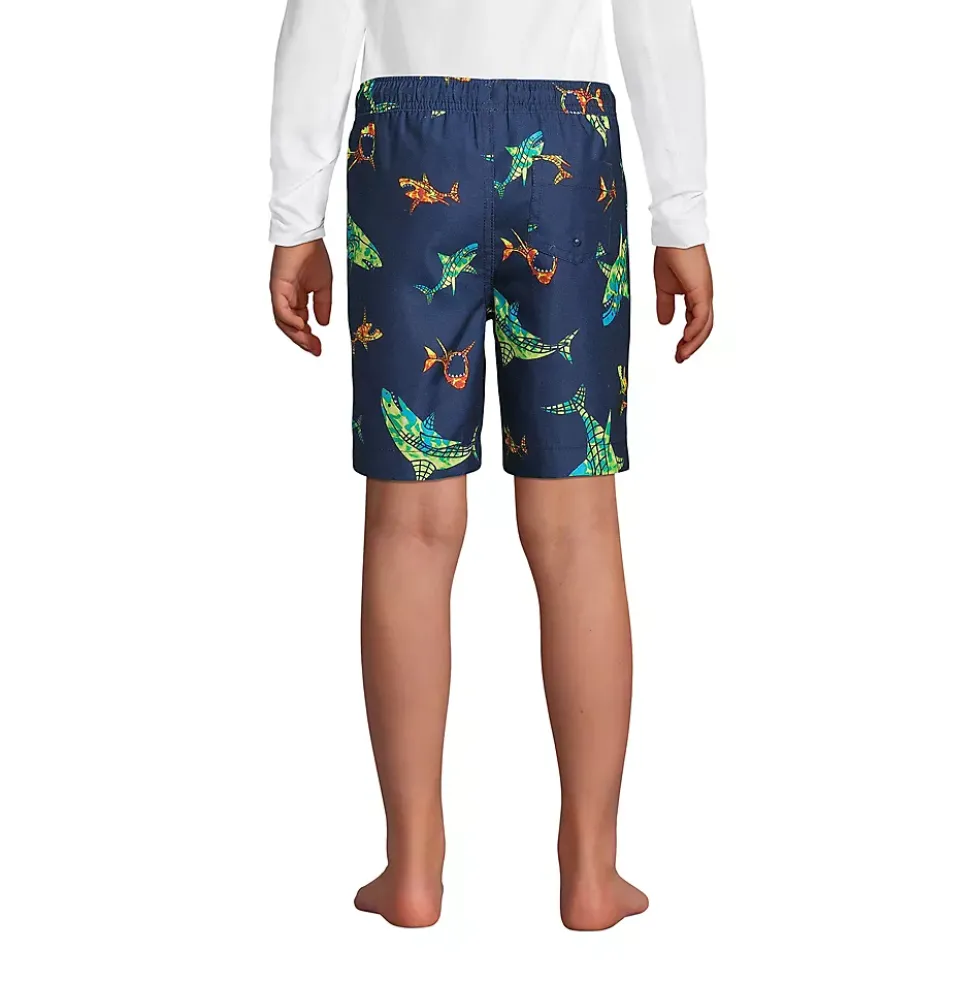 Boys Printed Volley Swim Trunks