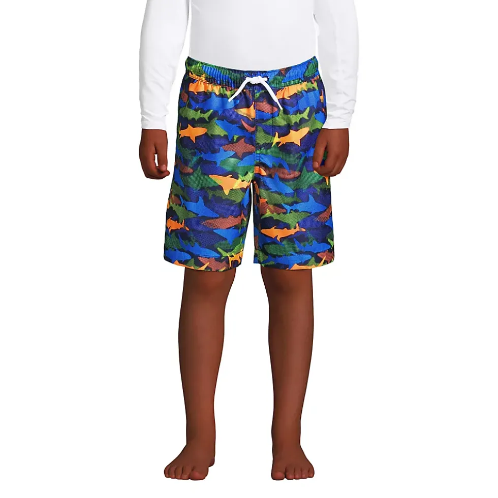 Boys Printed Volley Swim Trunks