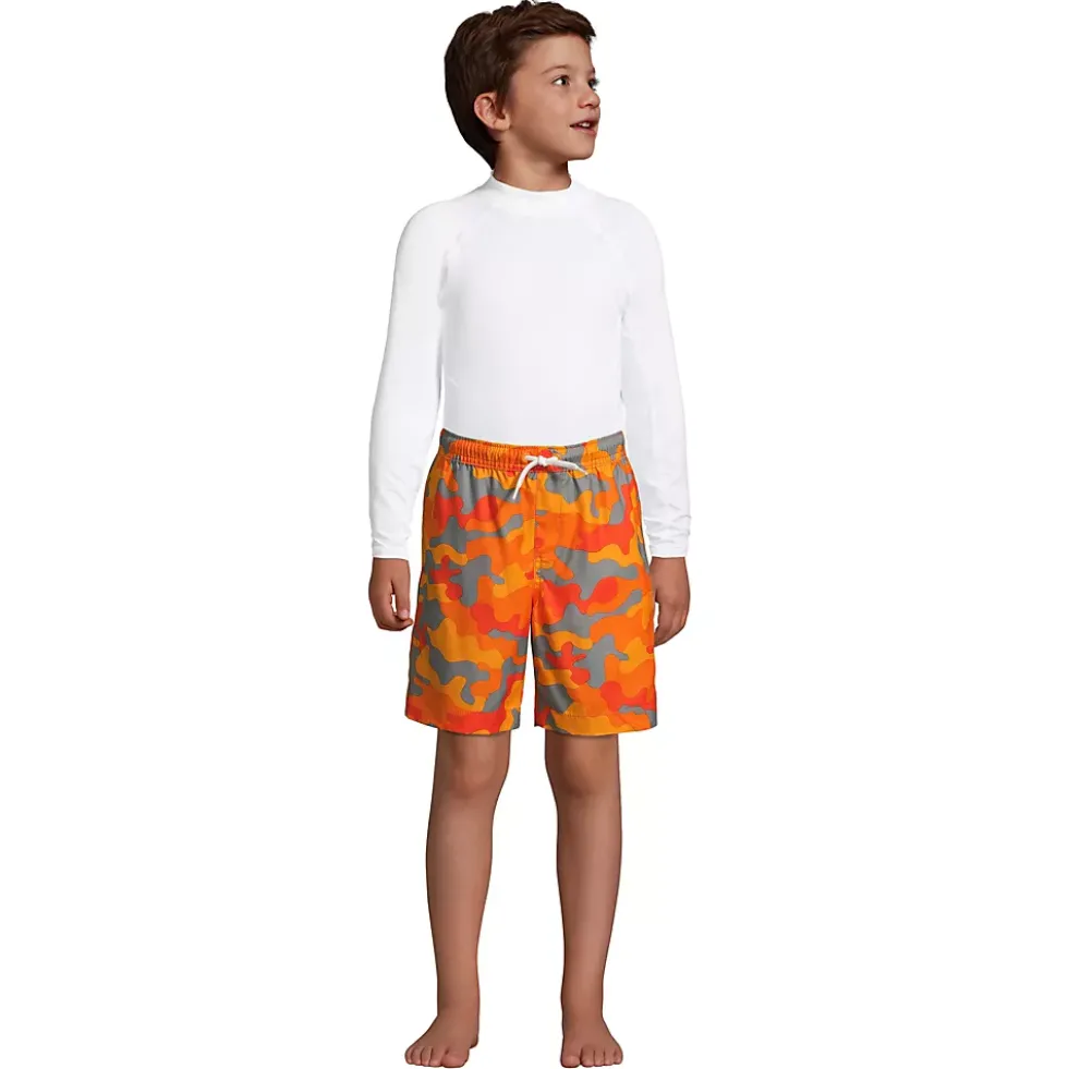 Boys Printed Volley Swim Trunks
