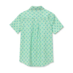 Boys Short Sleeve Button Down Performance Shirt