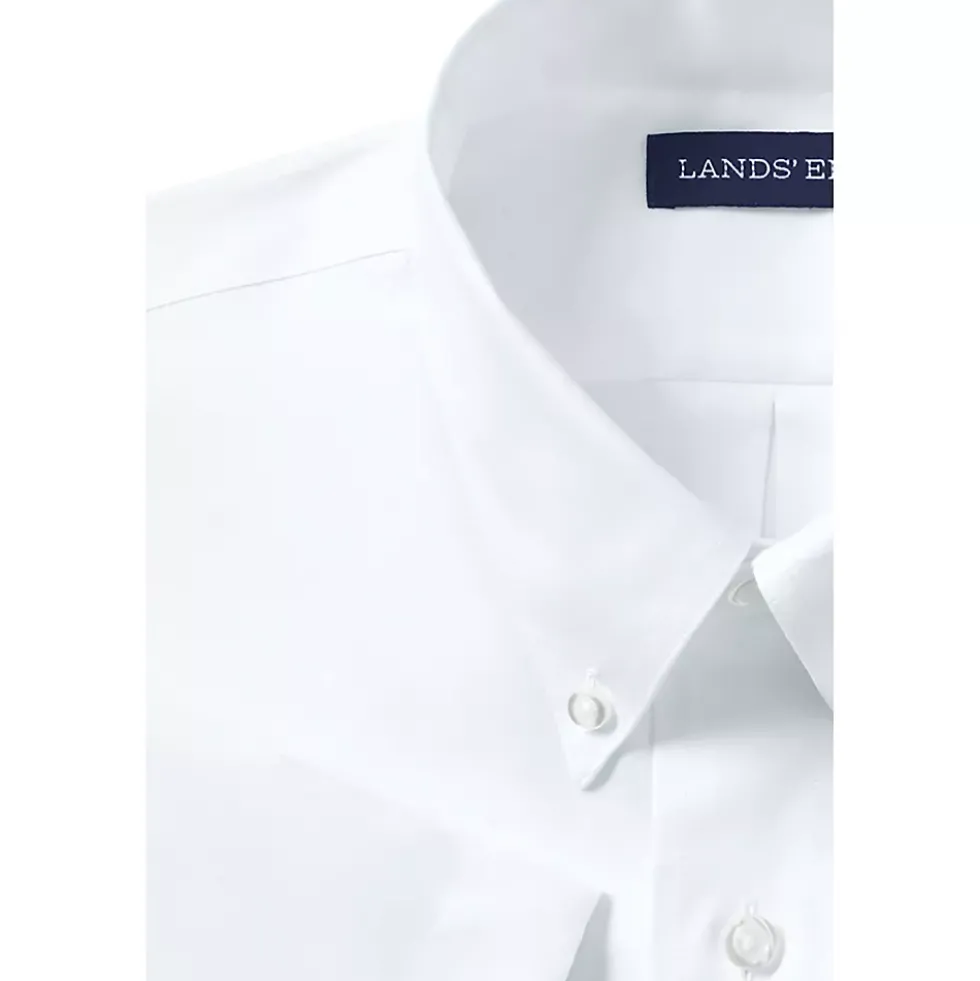 Boys Short Sleeve No Iron Pinpoint Dress Shirt
