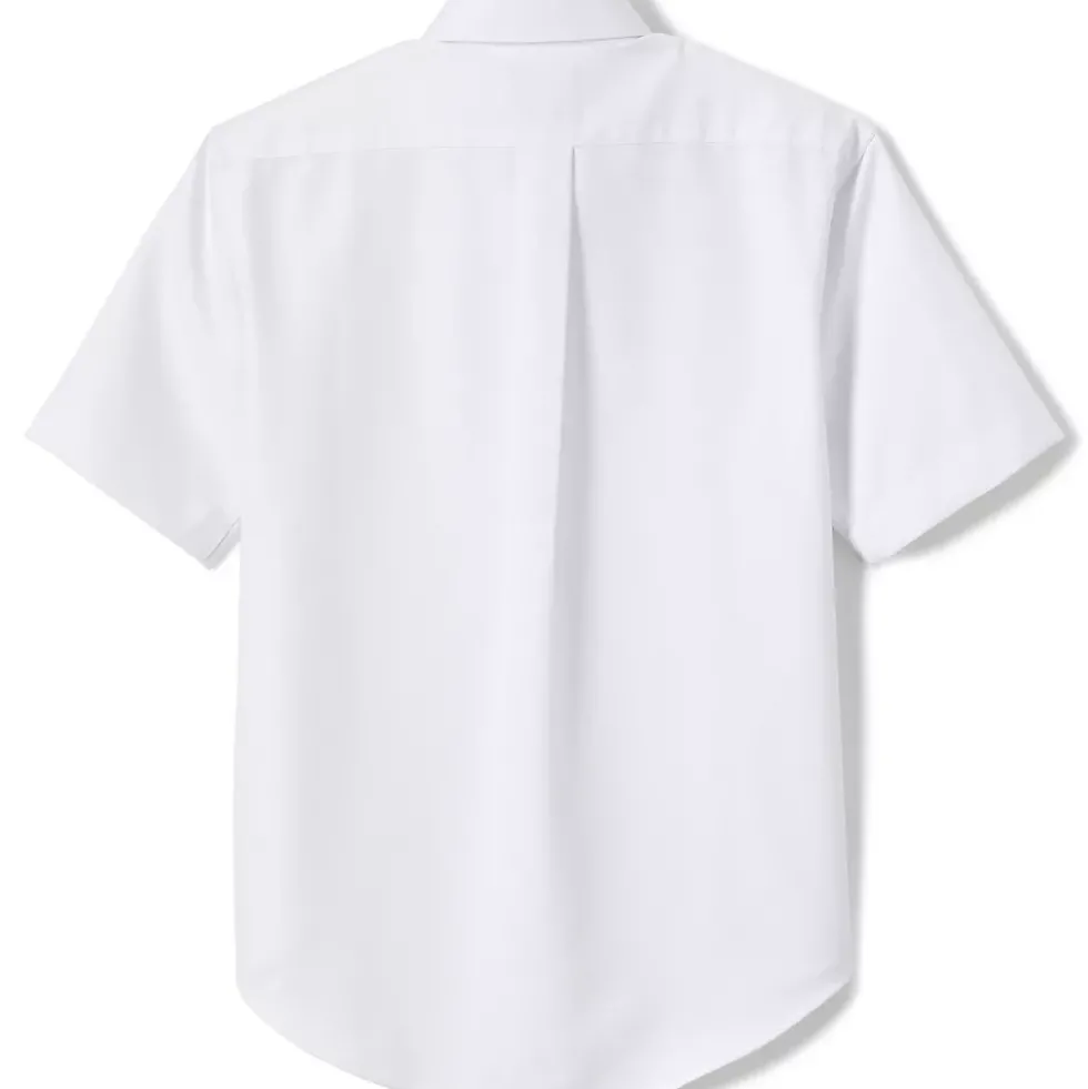 Boys Short Sleeve Oxford Dress Shirt