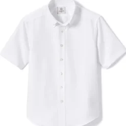 Boys Short Sleeve Oxford Dress Shirt