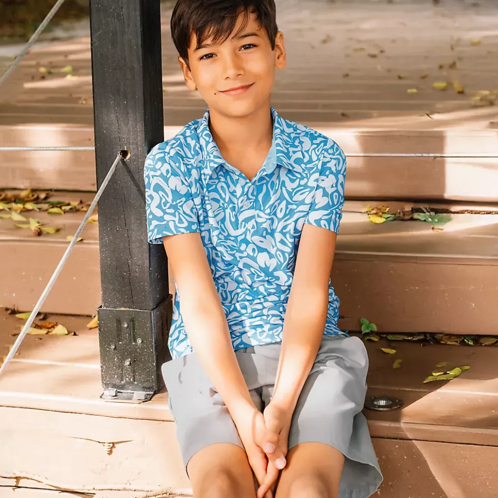 Boys Short Sleeve Performance Polo