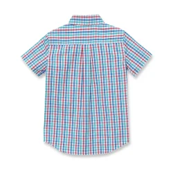 Boys Short Sleeve Poplin Camp Shirt
