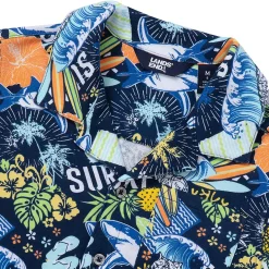 Boys Short Sleeve Slub Camp Shirt