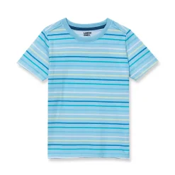 Boys Short Sleeve Stripe Crewneck Tee