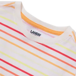 Boys Short Sleeve Stripe Crewneck Tee