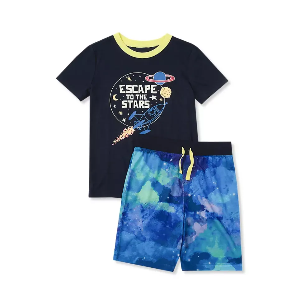 Boys Short Sleeve Tee and Shorts Pajama Set