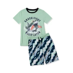 Boys Short Sleeve Tee and Shorts Pajama Set