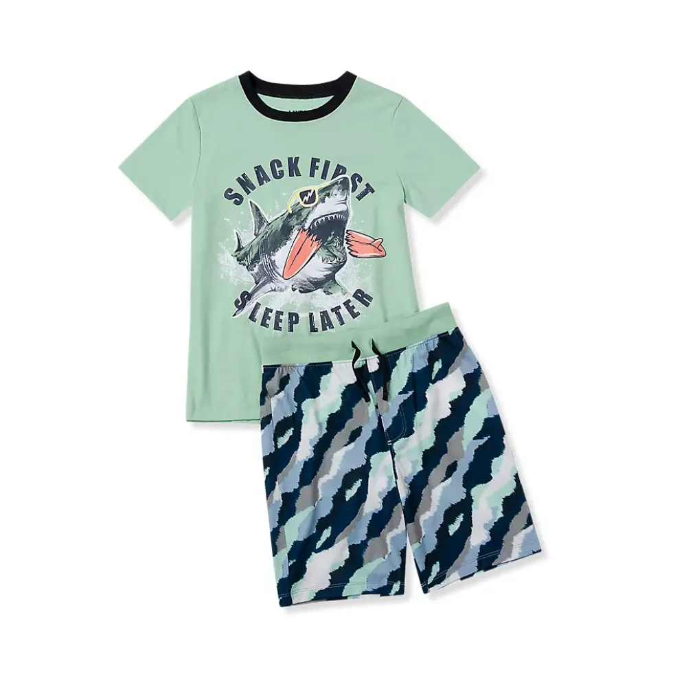 Boys Short Sleeve Tee and Shorts Pajama Set