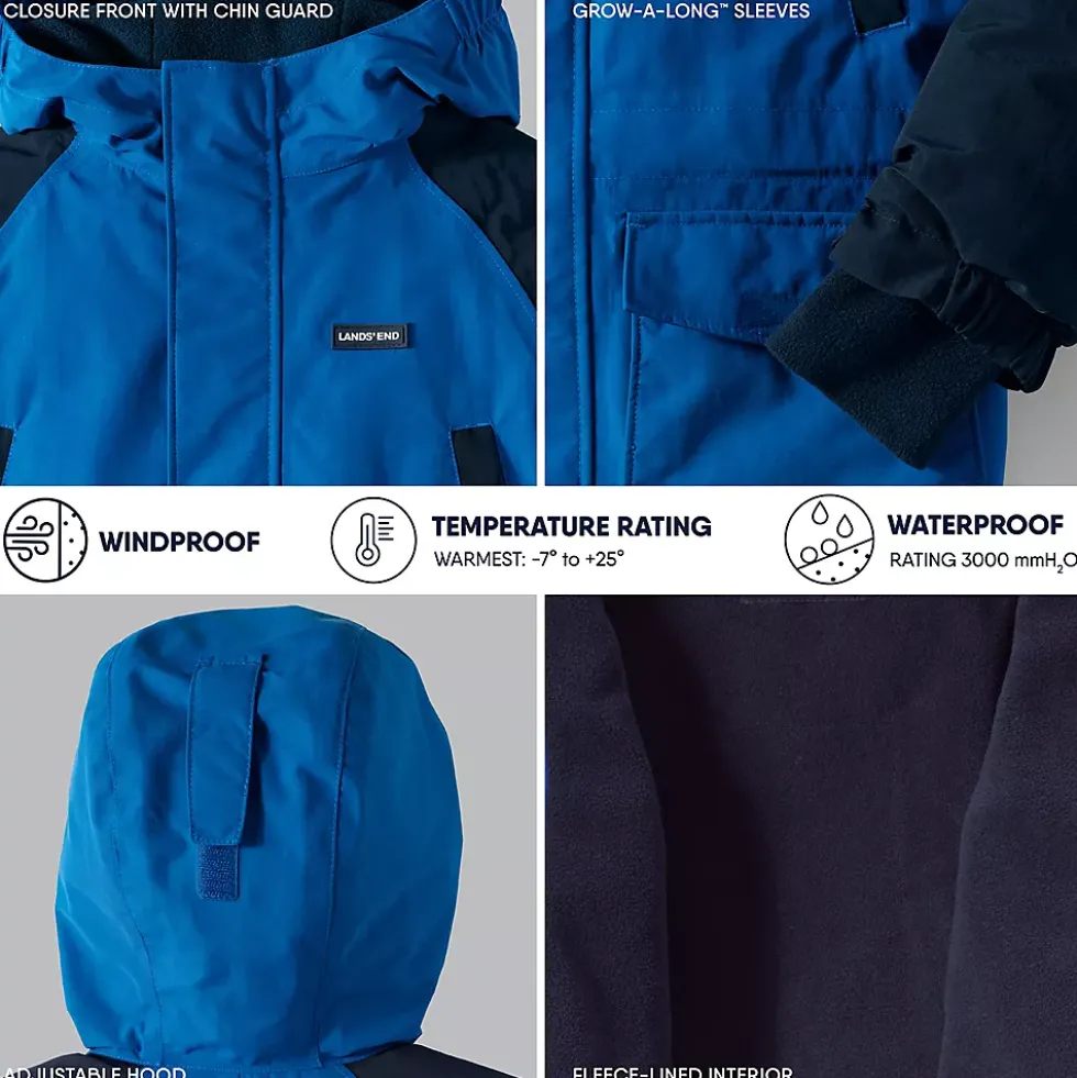 Boys Squall Fleece Lined Waterproof Insulated Winter Parka