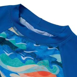 Boys Sunshade UPF 50 Chlorine Resistant Short Sleeve Crew Neck Rash Guard