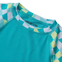 Boys Sunshade UPF 50 Chlorine Resistant Short Sleeve Crew Neck Rash Guard