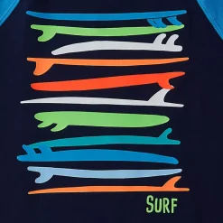 Boys Sunshade UPF 50 Chlorine Resistant Short Sleeve Crew Neck Rash Guard