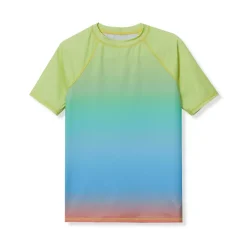Boys Sunshade UPF 50 Chlorine Resistant Short Sleeve Crew Neck Rash Guard