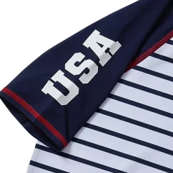 Boys Sunshade UPF 50 Chlorine Resistant Short Sleeve Crew Neck Rash Guard