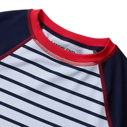 Boys Sunshade UPF 50 Chlorine Resistant Short Sleeve Crew Neck Rash Guard