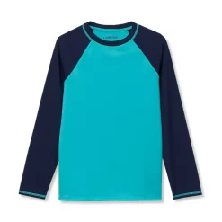 Boys Sunshade UPF 50 Chlorine Resistant Long Sleeve Crew Neck Rash Guard
