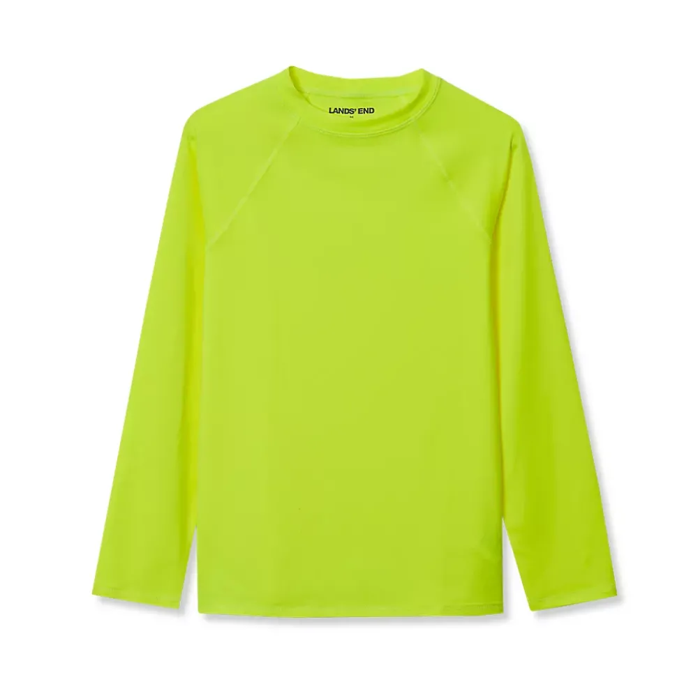 Boys Sunshade UPF 50 Chlorine Resistant Long Sleeve Crew Neck Rash Guard