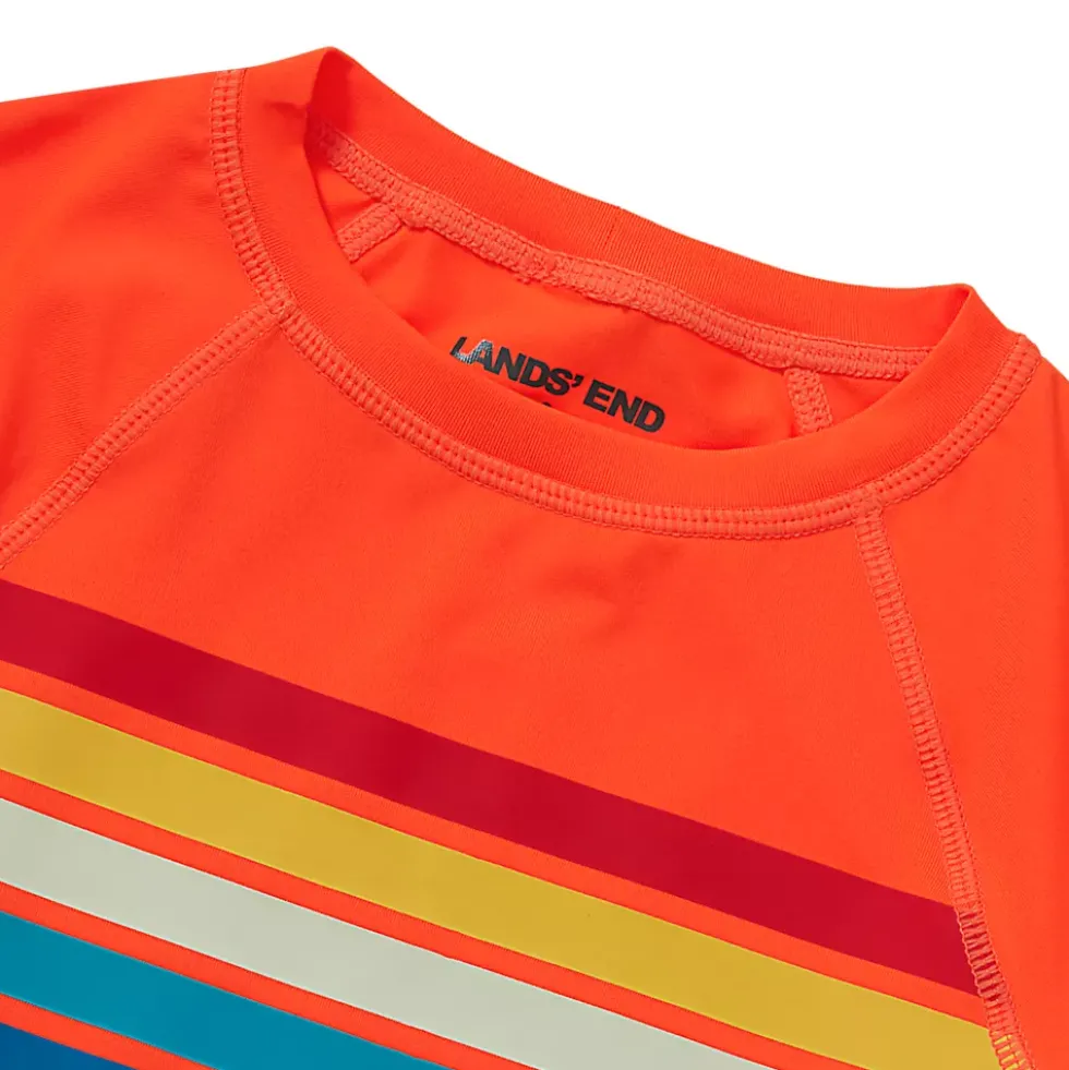 Boys Sunshade UPF 50 Chlorine Resistant Long Sleeve Crew Neck Rash Guard