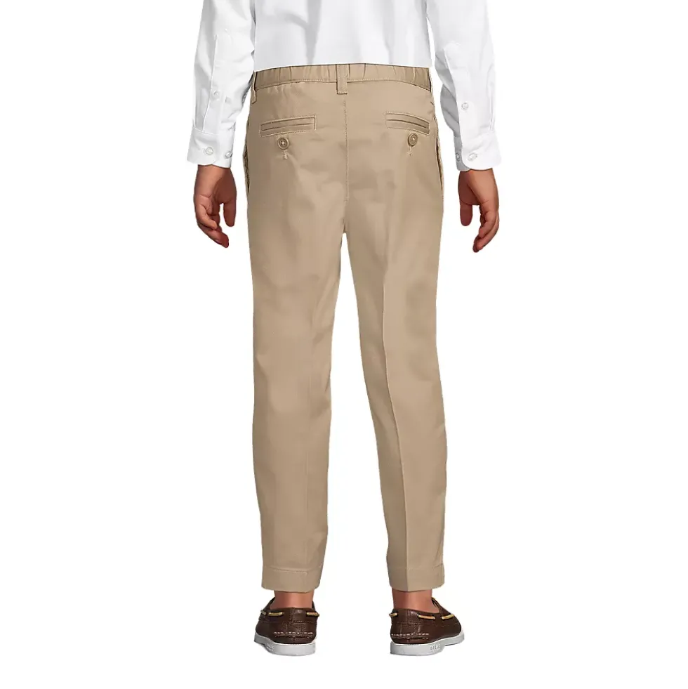 Boys Tailored Fit Blend Iron Knee Plain Front Pants