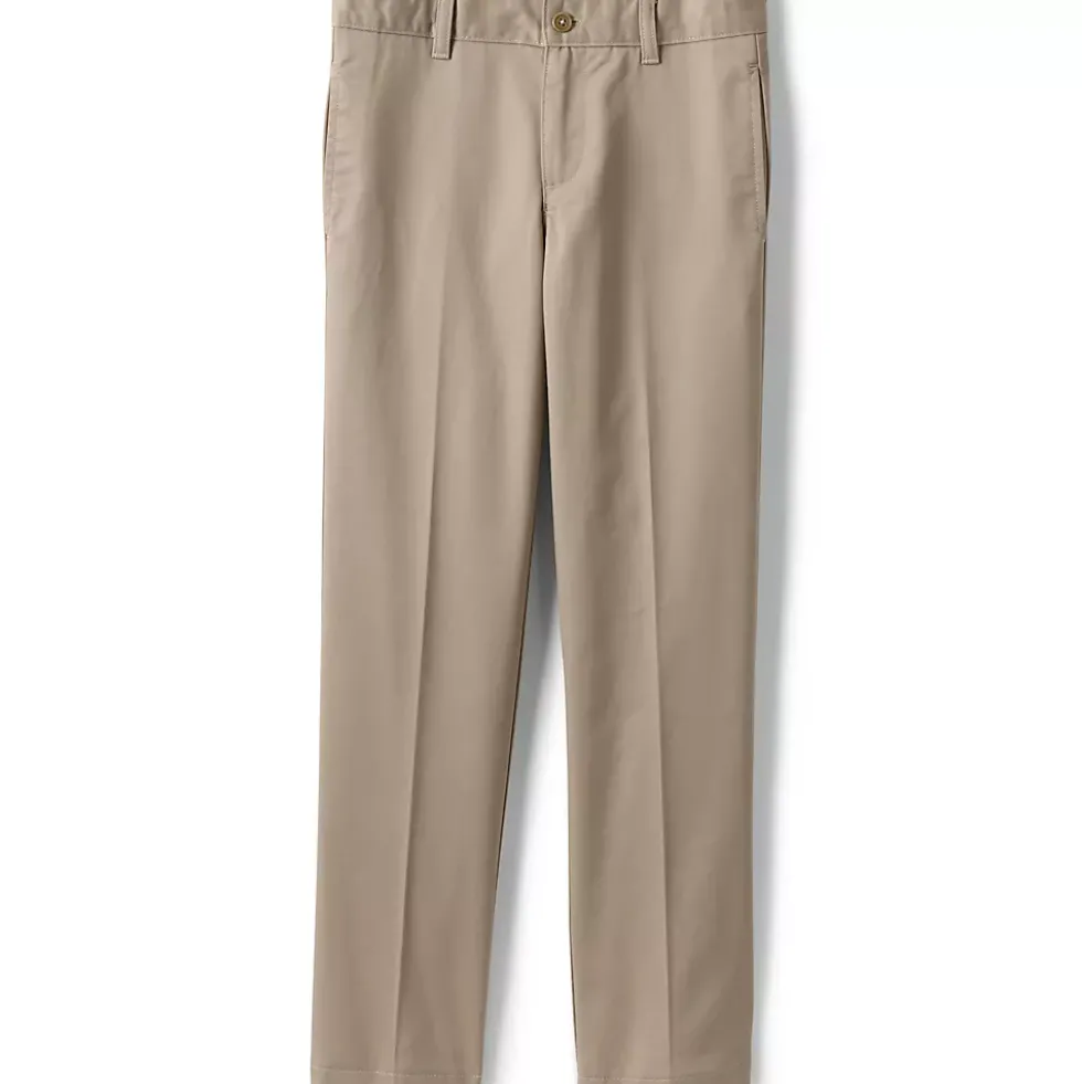 Boys Tailored Fit Blend Iron Knee Plain Front Pants