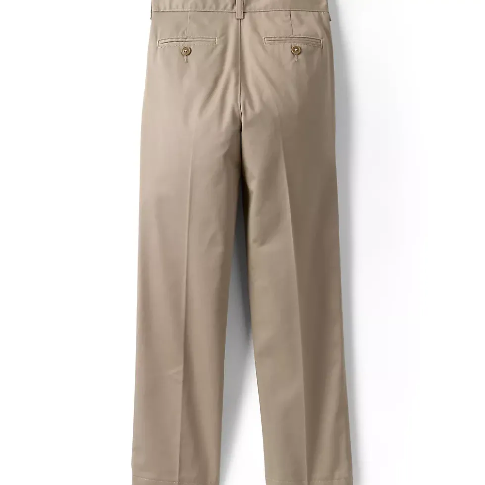 Boys Tailored Fit Blend Iron Knee Plain Front Pants