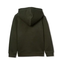 Boys Texture Knit Zip Up Hoodie