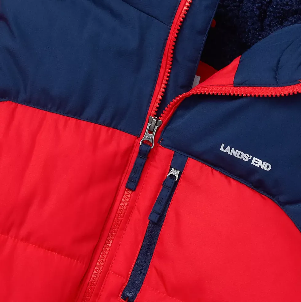 Boys Water Resistant Sherpa Lined Coat