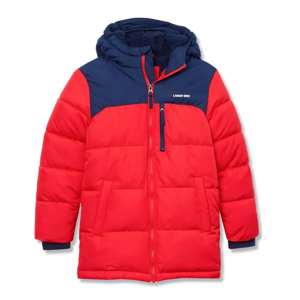 Boys Water Resistant Sherpa Lined Coat