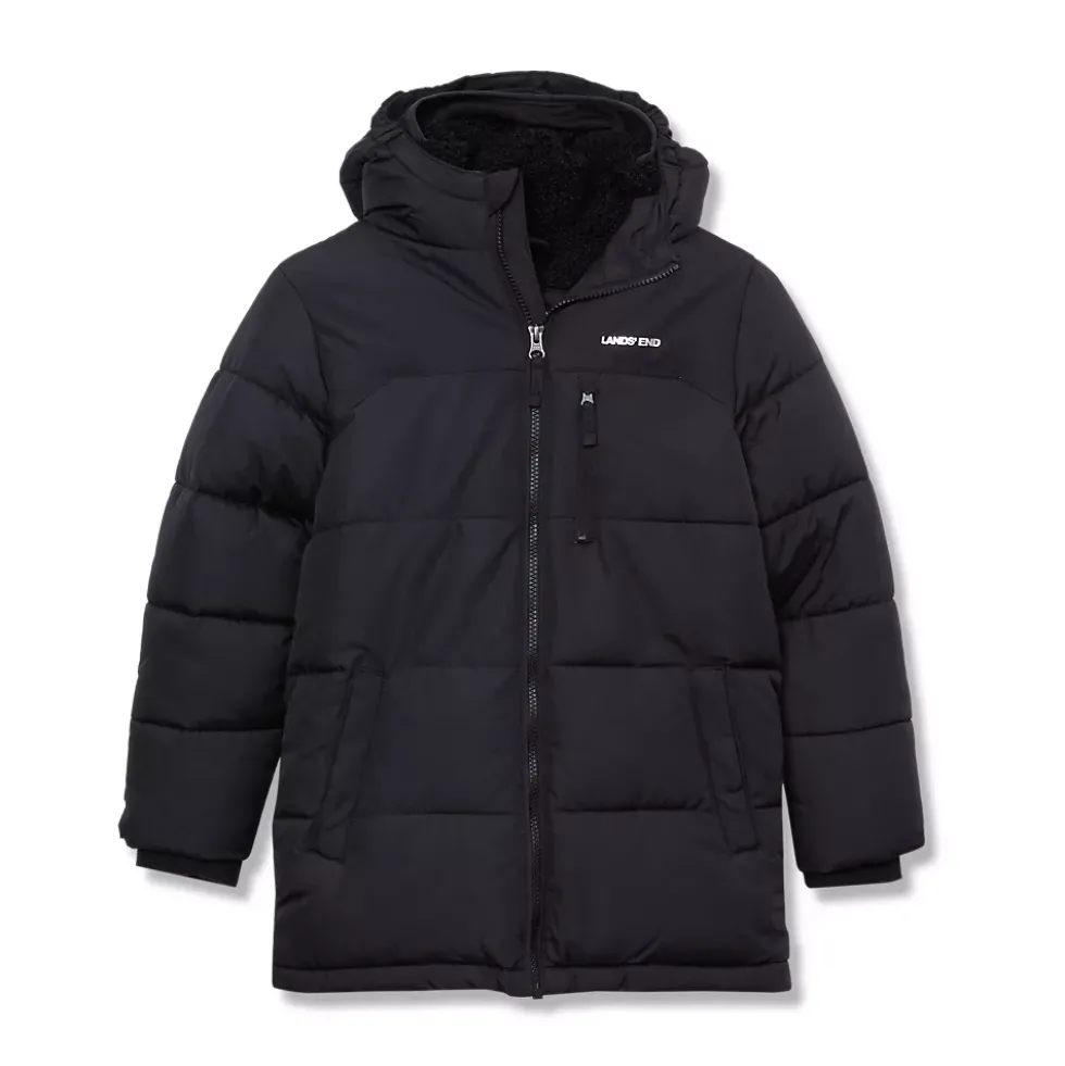 Boys Water Resistant Sherpa Lined Coat