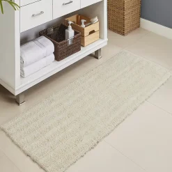 Cannon Cotton Striped Reversible Soft-Touch Bath Rug Runner