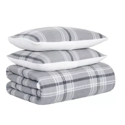 Cannon Cozy Teddy Plaid Print Comforter Set