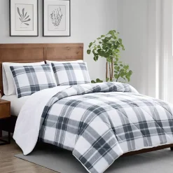 Cannon Cozy Teddy Plaid Print Comforter Set