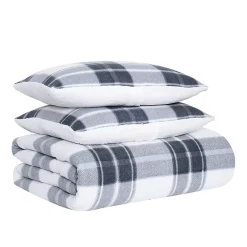 Cannon Cozy Teddy Plaid Print Comforter Set