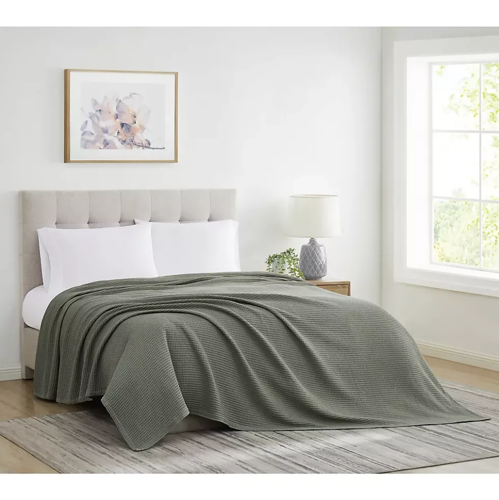 Cannon Heritage Cotton Waffle Weave Bed Blanket