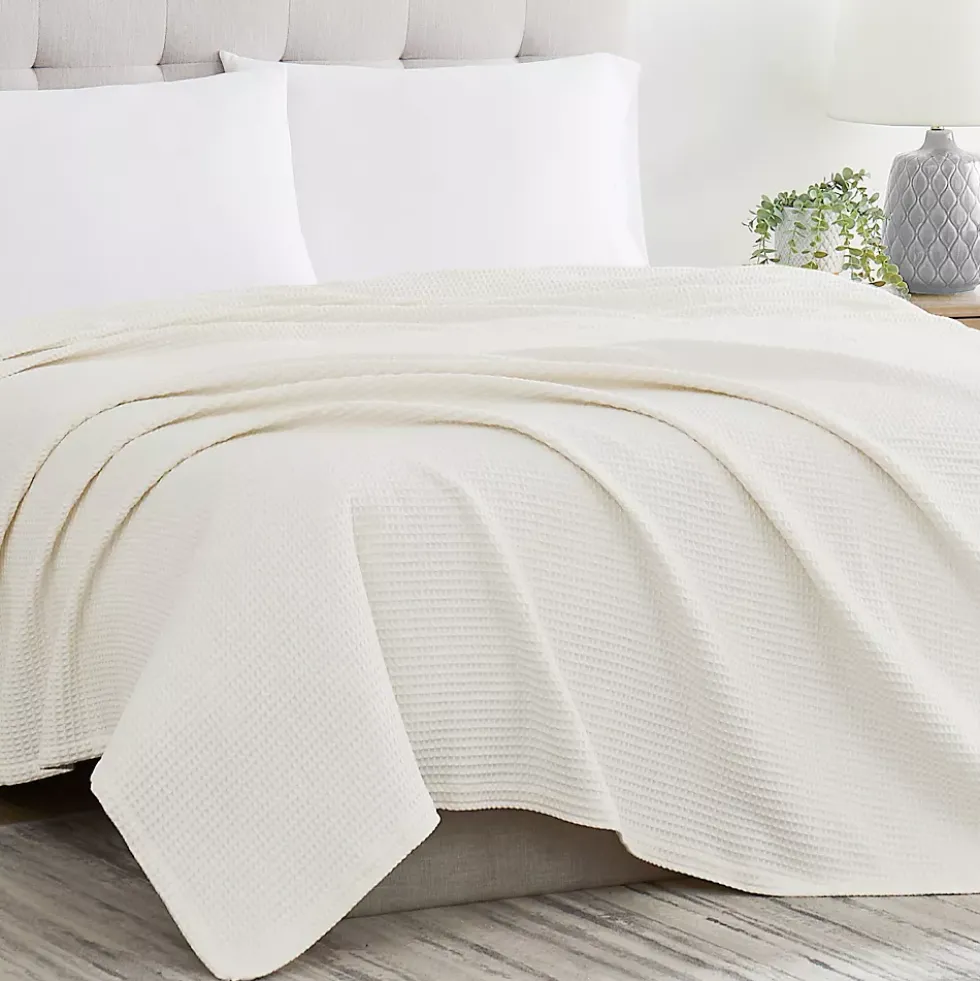 Cannon Heritage Cotton Waffle Weave Bed Blanket