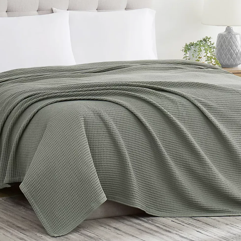 Cannon Heritage Cotton Waffle Weave Bed Blanket